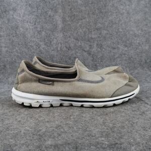 Skechers Shoes Womens 8.5 Casual Slip On Trainers Sneakers Comfort Walking Gray